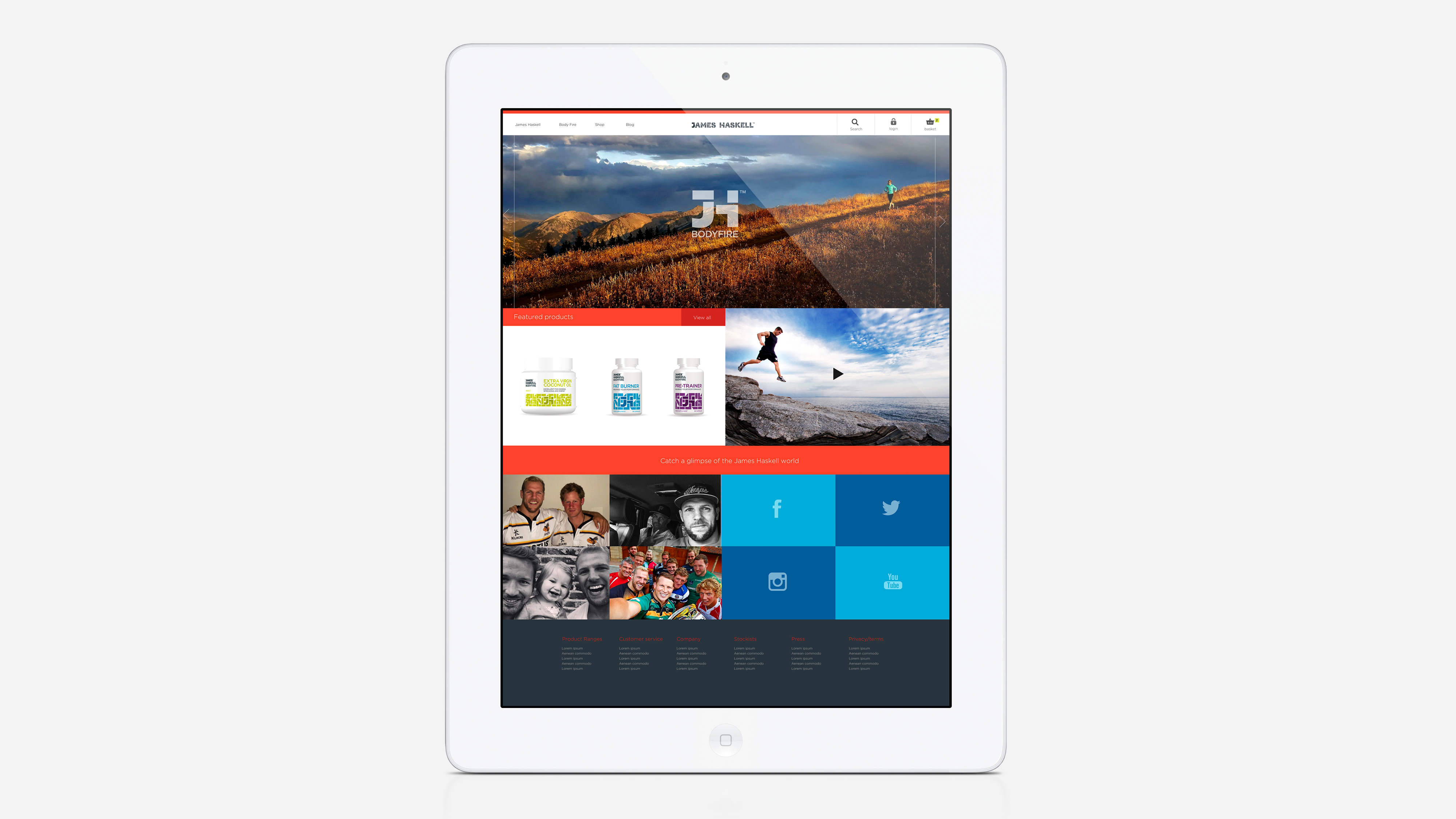 Website Concept iPad